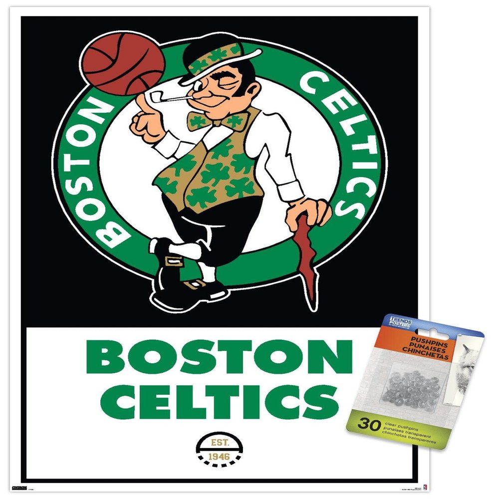 NBA Boston Celtics - Logo 21 Wall Poster with Push Pins