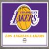 Trends International NBA Los Angeles Lakers - Logo 21 Wall Poster, 14.725" x 22.375", Barnwood Framed Version view 1