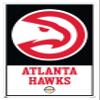 Trends International NBA Atlanta Hawks - Logo 21 Wall Poster, 14.725" x 22.375", White Framed Version view 1