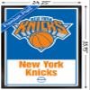 Trends International NBA New York Knicks - Logo 21 Wall Poster, 22.375" x 34", Black Framed Version view 3