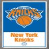 Trends International NBA New York Knicks - Logo 21 Wall Poster, 22.375" x 34", Barnwood Framed Version view 1