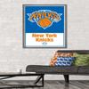 Trends International NBA New York Knicks - Logo 21 Wall Poster, 22.375" x 34", Barnwood Framed Version view 2