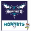 NBA Charlotte Hornets - Logo 21 Wall Poster with Pushpins view 1
