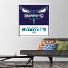 NBA Charlotte Hornets - Logo 21 Wall Poster with Pushpins view 2
