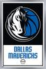 Trends International NBA Dallas Mavericks - Logo 21 Wall Poster, 22.375" x 34", Silver Framed Version view 1