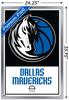 Trends International NBA Dallas Mavericks - Logo 21 Wall Poster, 22.375" x 34", Silver Framed Version view 3