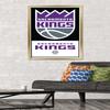 Trends International NBA Sacramento Kings - Logo 21 Wall Poster, 22.375" x 34", Gold Framed Version view 2