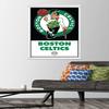 Trends International NBA Boston Celtics - Logo 21 Wall Poster, 22.375" x 34", Premium Print and White Hanger Bundle view 2