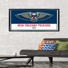 Trends International NBA New Orleans Pelicans - Logo 21 Wall Poster, 22.375" x 34", Black Framed Version view 2