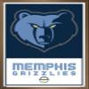 Trends International NBA Memphis Grizzlies - Logo 21 Wall Poster, 14.725" x 22.375", Bronze Framed Version view 1