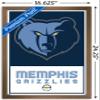 Trends International NBA Memphis Grizzlies - Logo 21 Wall Poster, 14.725" x 22.375", Bronze Framed Version view 3