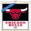 Trends International NBA Chicago Bulls - Logo 21 Wall Poster, 22.375" x 34", Premium Print and Beechwood Hanger Bundle view 3