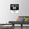 NBA Brooklyn Nets - Logo 21 Wall Poster with Push Pins view 2