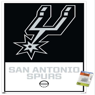 NBA San Antonio Spurs - Logo 21 Wall Poster with Push Pins