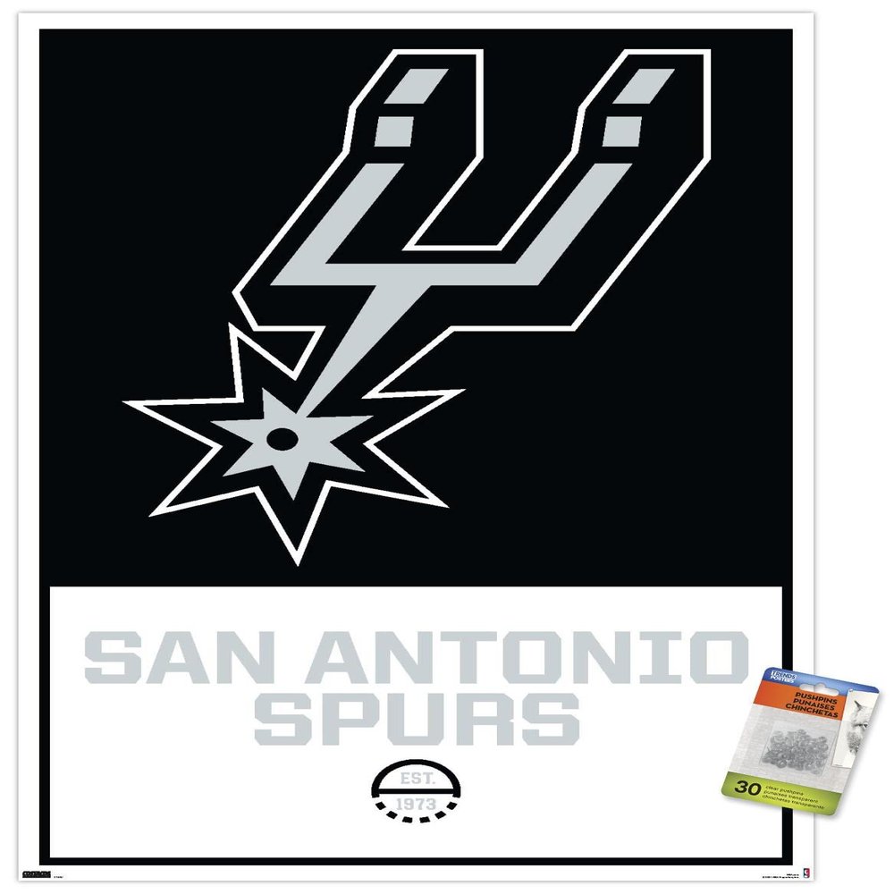 NBA San Antonio Spurs - Logo 21 Wall Poster with Push Pins
