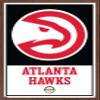 Trends International NBA Atlanta Hawks - Logo 21 Wall Poster, 14.725" x 22.375", Mahogany Framed Version view 1