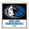 Trends International NBA Dallas Mavericks - Logo 21 Wall Poster, 22.375" x 34", Premium Print and Beechwood Hanger Bundle view 1