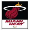 Trends International NBA Miami Heat - Logo 21 Wall Poster, 14.725" x 22.375", White Framed Version view 1