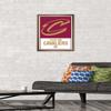 Trends International NBA Cleveland Cavaliers - Logo 21 Wall Poster, 14.725" x 22.375", Bronze Framed Version view 2