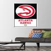 NBA Atlanta Hawks - Logo 21 Wall Poster with Pushpins view 2