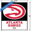 NBA Atlanta Hawks - Logo 21 Wall Poster with Pushpins view 3