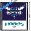 Trends International NBA Charlotte Hornets - Logo 21 Wall Poster, 22.375" x 34", Black Framed Version view 3