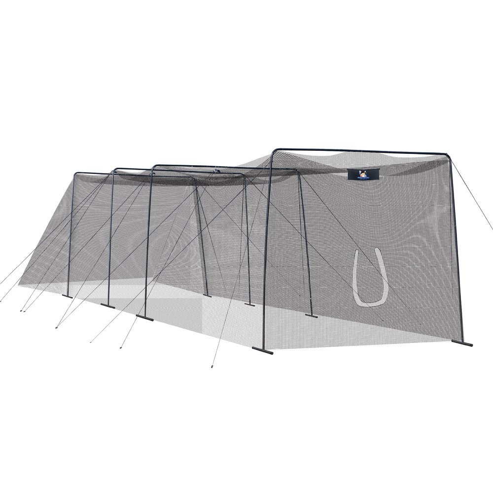 ANYTHING SPORTS Full Batting Cage. Perfect Baseball Batting Cage, Softball Batting Cage, Complete Package with Frame and Netting (60 Feet)