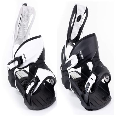 2026 Flow Alpha LTD Black and White Snowboard Bindings- XL (11-14)