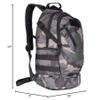 FOX OUTDOOR PRODUCTS Scout MOLLE Day Pack | Compact 20L Tactical Backpack with Hydration Sleeve for EDC, Hiking & Outdoor Use, Midnight Woodland view 3