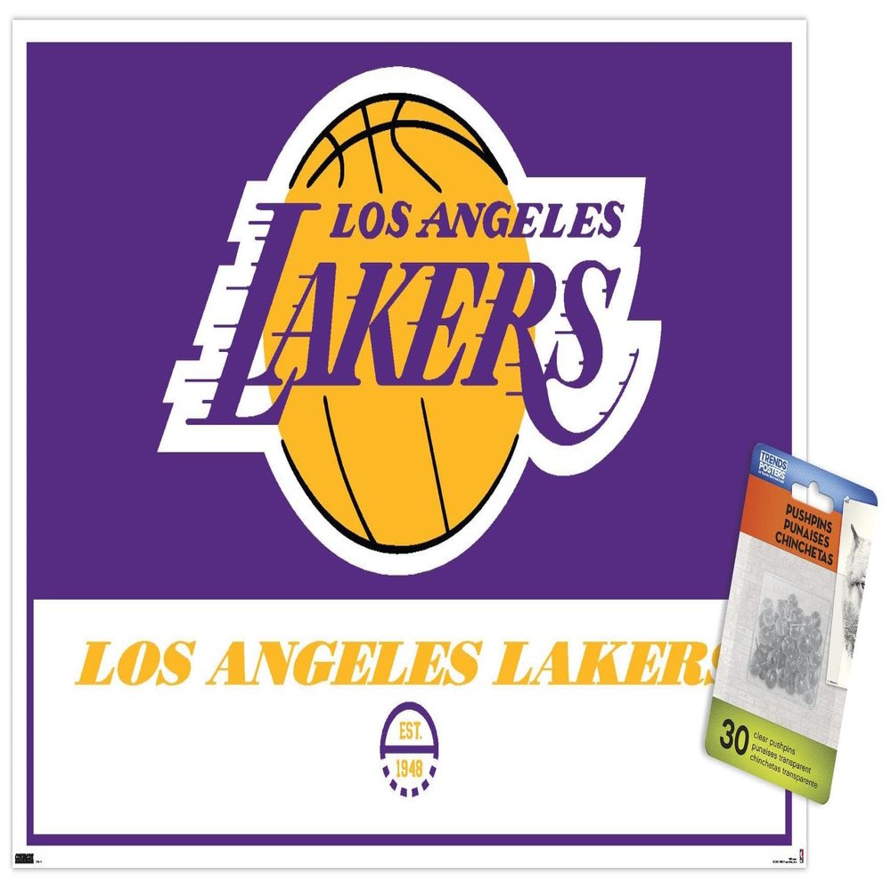 NBA Los Angeles Lakers - Logo 21 Wall Poster with Push Pins
