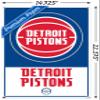 NBA Detroit Pistons - Logo 21 Wall Poster with Push Pins view 3