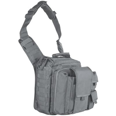 Fox Outdoor Products Over The Headrest Go-to Bag w/Modular Pockets, Adjustable Strap, & Concealed Storage for Everyday Use, Grey