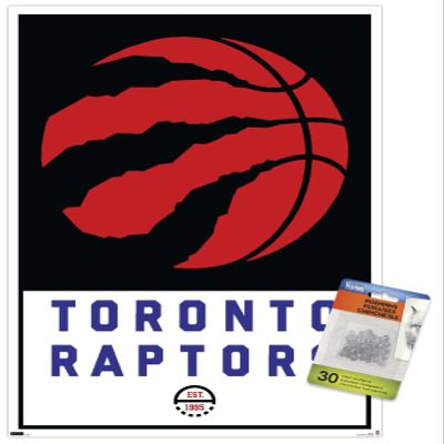 NBA Toronto Raptors - Logo 21 Wall Poster with Push Pins