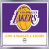Trends International NBA Los Angeles Lakers - Logo 21 Wall Poster, 14.725" x 22.375", Silver Framed Version view 1