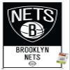 NBA Brooklyn Nets - Logo 21 Wall Poster with Pushpins view 1