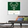 NBA Milwaukee Bucks - Logo 21 Wall Poster with Pushpins view 2
