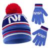 ABG Accessories baby boys Toddler Winter Hat, Kids Gloves, Nasa Beanie for and Girls Ages 4-7 Cold Weather Hat, Blue/Red, Years US view 1