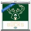 Trends International NBA Milwaukee Bucks - Logo 21 Wall Poster, 22.375" x 34", Premium Print and Black Hanger Bundle view 3