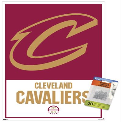 NBA Cleveland Cavaliers - Logo 21 Wall Poster with Push Pins