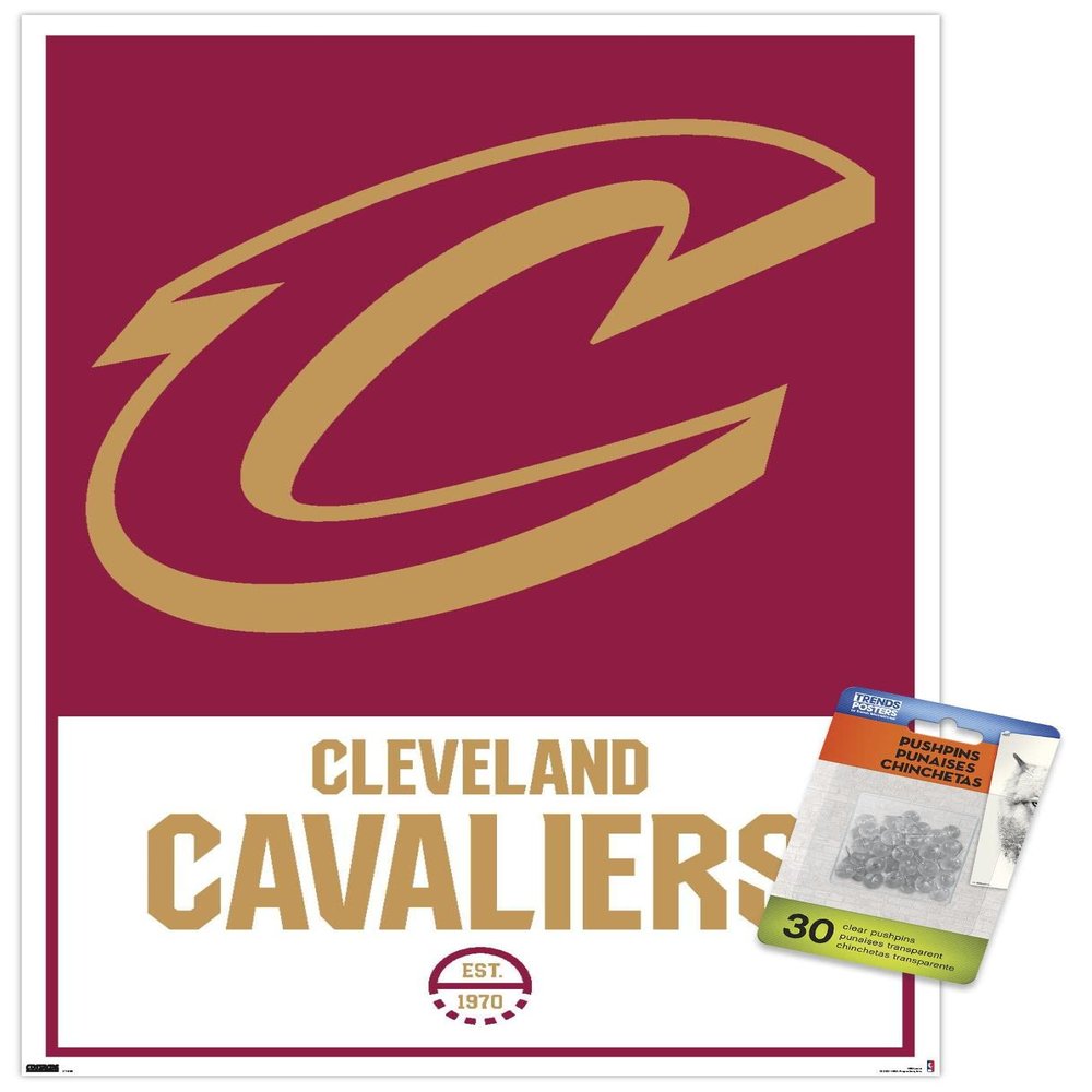 NBA Cleveland Cavaliers - Logo 21 Wall Poster with Push Pins
