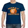 Merry Christmas Anti Joe Biden Funny Halloween 2021 Pumpkin Joke T-Shirt (2XL, Navy Blue) view 1