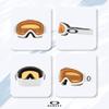 Oakley O-Frame 2.0 Pro L OO7124 Matte White w/Persimmon Ski Goggles For Men For Women + Bundle Accessory Leash Kit, Microfiber Pouch view 2