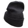 Afghanistan War Ribbon Embroidered 12 Inch Solid Knit Cuff Long Beanie Made in USA - Charcoal OSFM view 2
