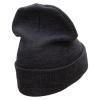 Afghanistan War Ribbon Embroidered 12 Inch Solid Knit Cuff Long Beanie Made in USA - Charcoal OSFM view 3