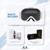 Oakley O-Frame 2.0 Pro M OO7125 Matte White w/Dark Grey Ski Goggles For Men For Women + Bundle Accessory Leash Kit, Microfiber Pouch view 3