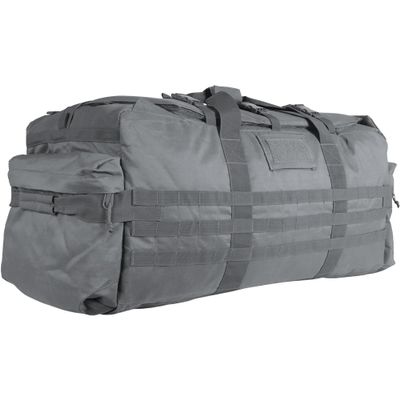 Fox Outdoor Products Jumbo Patrol Bag - Convertible Gear Hauler with Backpack Straps, Compression Straps & Modular Storage, SHADOW GREY