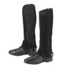 Dover Saddlery Riding Sport - Adults' Synthetic Suede Half Chaps with Silicone Grip Patches, Color: Black, Size: Small view 2