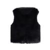 EnJoCho Viviplus Toddler Baby Girls Kids Winter Fall Warm Faux Fur Waistcoat Short Vest Jacket Coat Sleeveless Outerwear Thick Coat (Black, 18-24 Months) view 1