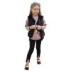 EnJoCho Viviplus Toddler Baby Girls Kids Winter Fall Warm Faux Fur Waistcoat Short Vest Jacket Coat Sleeveless Outerwear Thick Coat (Black, 18-24 Months) view 3
