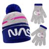 ABG Accessories Boys and Girls Winter Hat with Kids Gloves Set, NASA for Ages 4-7 view 1